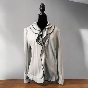 Armani Collezioni Ruffle Cardigan (12)